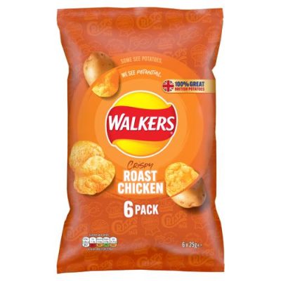 Walkers 6 Pack Roast Chicken