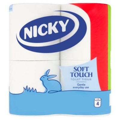 Nicky 4 Pack Toilet Roll